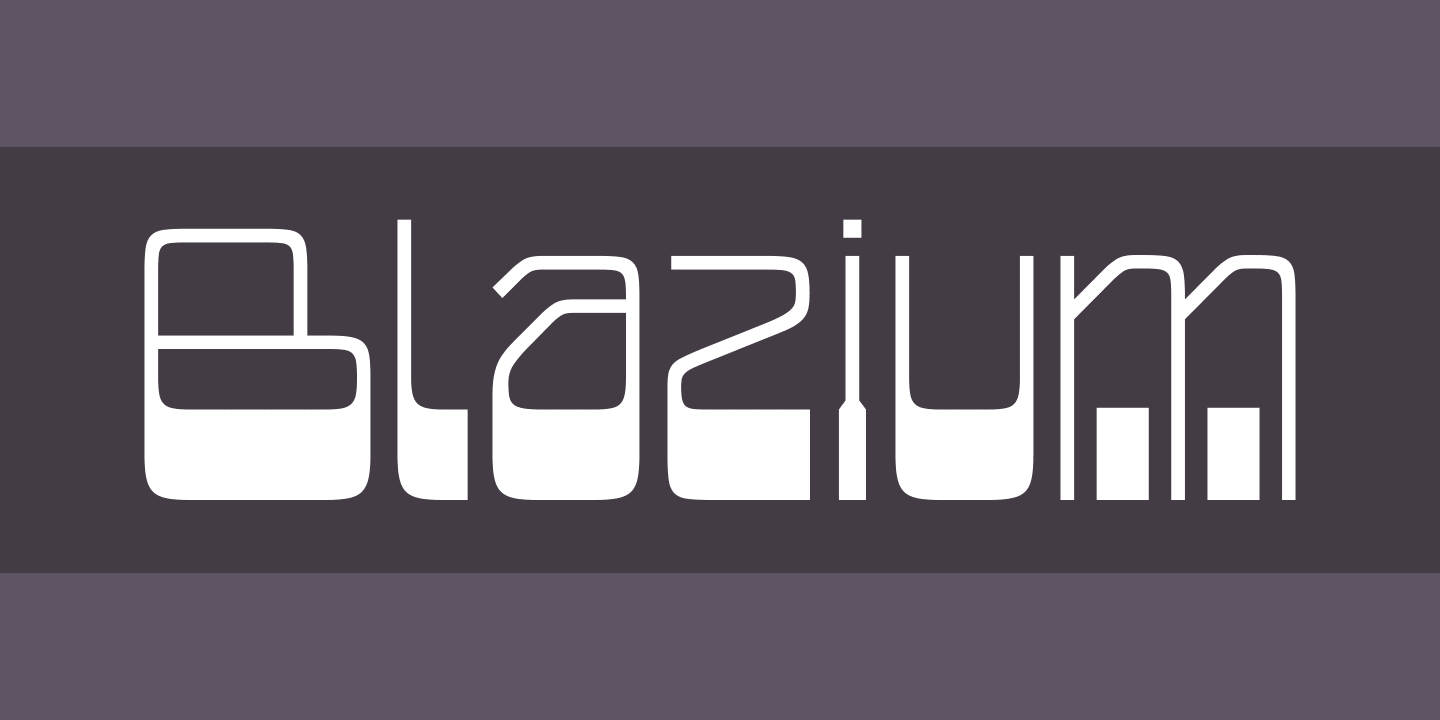Пример шрифта Blazium #1